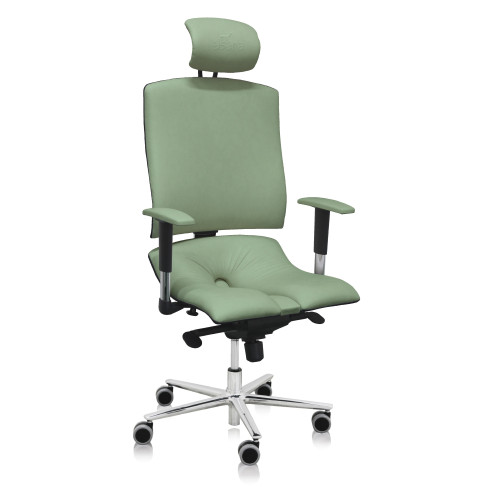 Ergonomická židle Ásana Architekt Ekokůže Light Green 